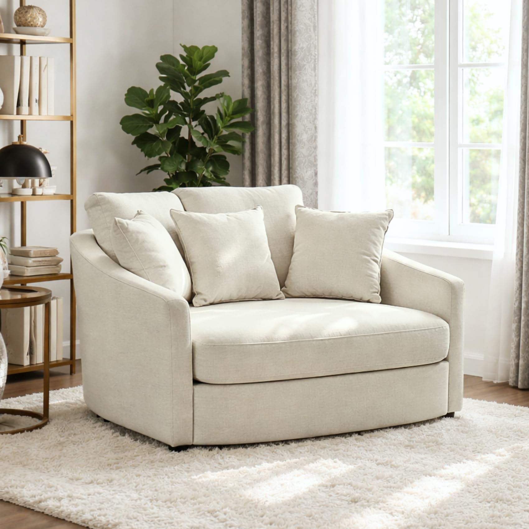 Aortzio Oversized Barrel Chair