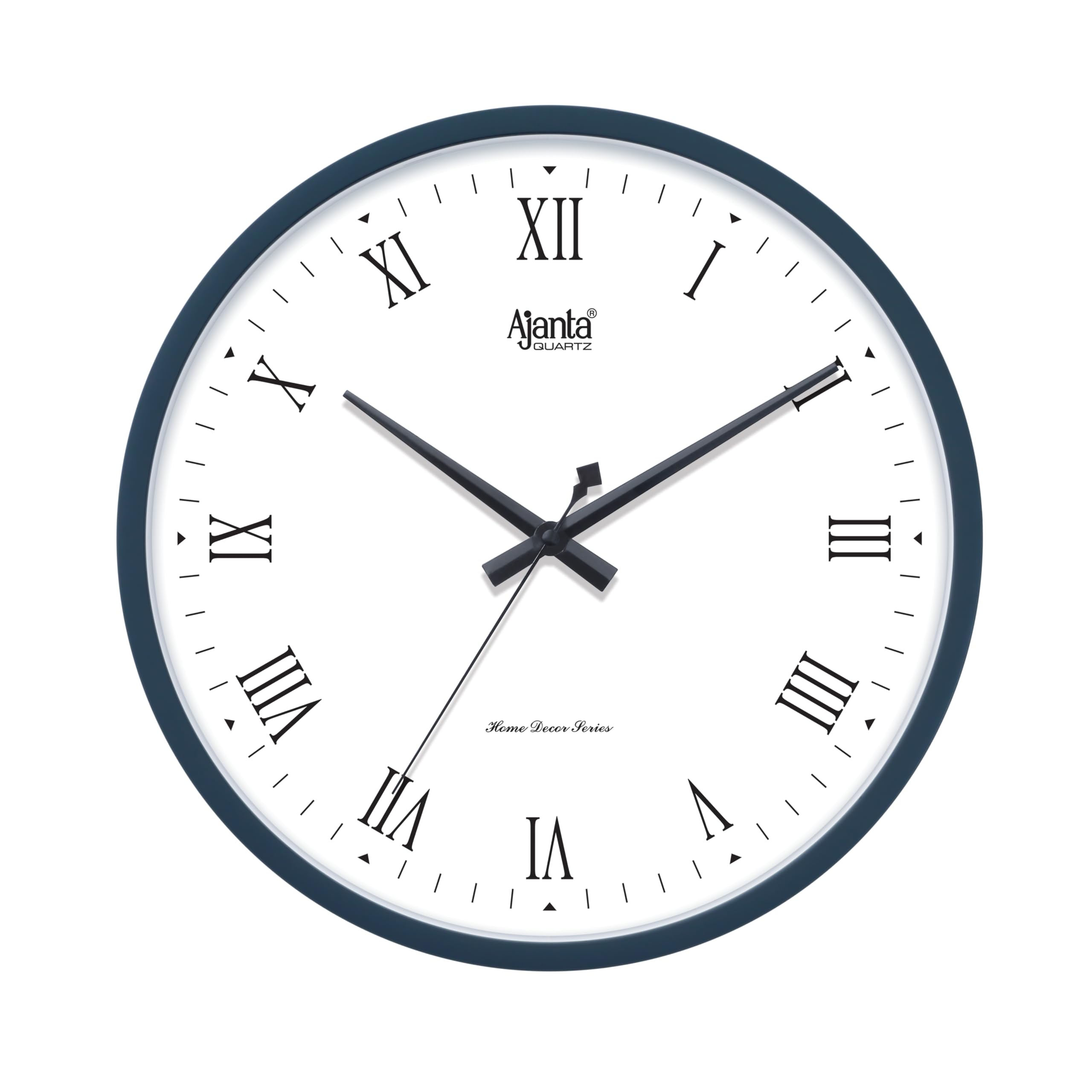 Ajanta 10027 Wall Clock (12 Inch / 305mm) - Silent Sweep Non-Ticking Movement - Stylish Blue Home Decor Clock-image-38