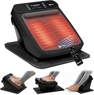 LifePro VibraFlow Foot Massager for Neuropathy - Relaxing Calf and Foot Therapy with Heat Option for Maximum Soothing Relief - Massager for Blood Circulation and Revitalization