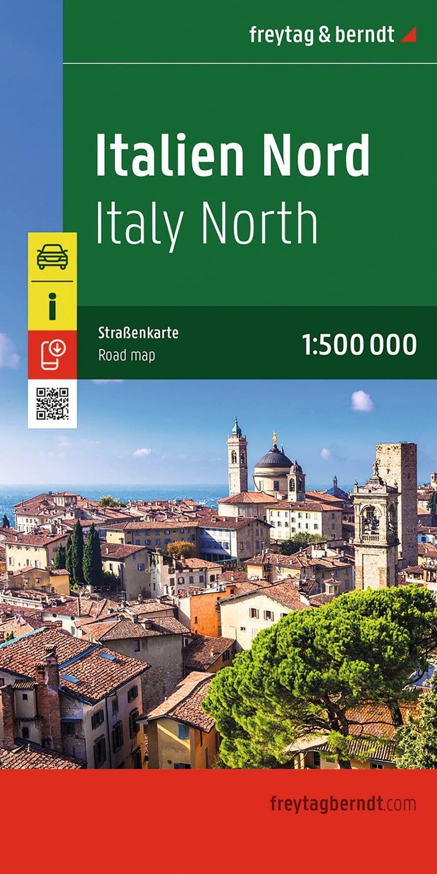 Northern Italy Road Map 1:500.000