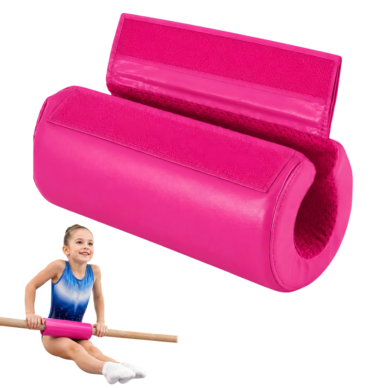 Aonuy Gymnastics Bar Pad Detachable, Protective Package for Gymnastics, Parallel Bars, Uneven Bar, Horizontal, Ballet Bars, Childrens and Adult(Rose)