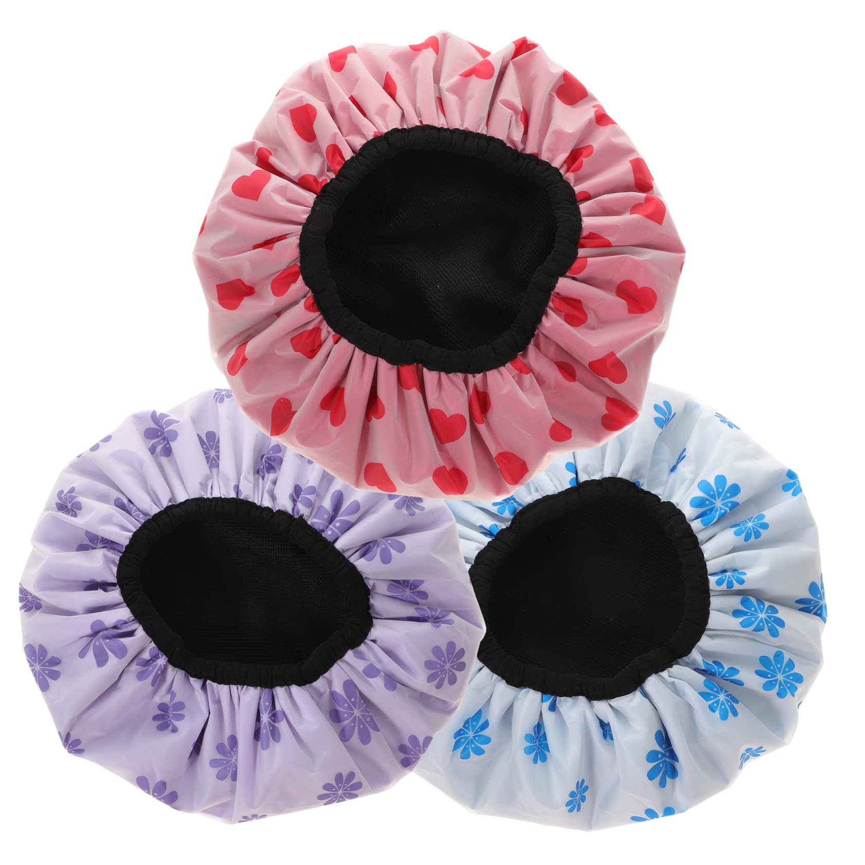 DOITOOL 4 Piezas gorro de ducha impermeable gorro de ducha con forro de toalla gorro de ducha mujer toallas de microfibra sombrero de mujer gorros de ducha gorros de baño Bebé