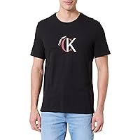 Calvin Klein SS 30S WHSL CKJ 2TONE CK Graphic LV14RE829G Maglietta Grafica da Uomo