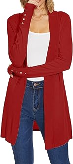 Spicy Sandia Women's Cardigan Sweaters Long Dressy Casual Lightweight Open Front Knit Cardigans for Spring Early Fall