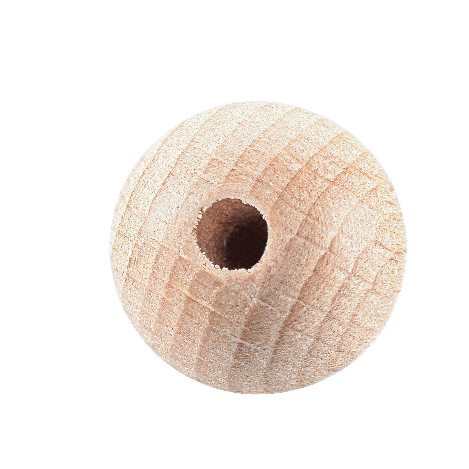 Perline Di Legno Non Trattate Vaessen Creative | Diametro 25 Mm | 25 Pezzi Per Artigianato E Gioielli - Foto 9