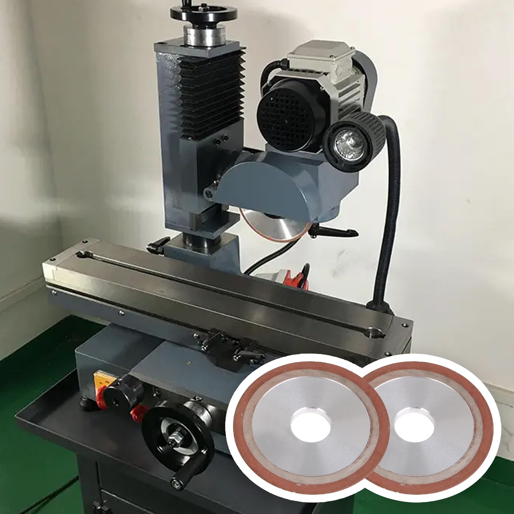 Lot de 2 meules diamantées en résine 125 mm OD 150#