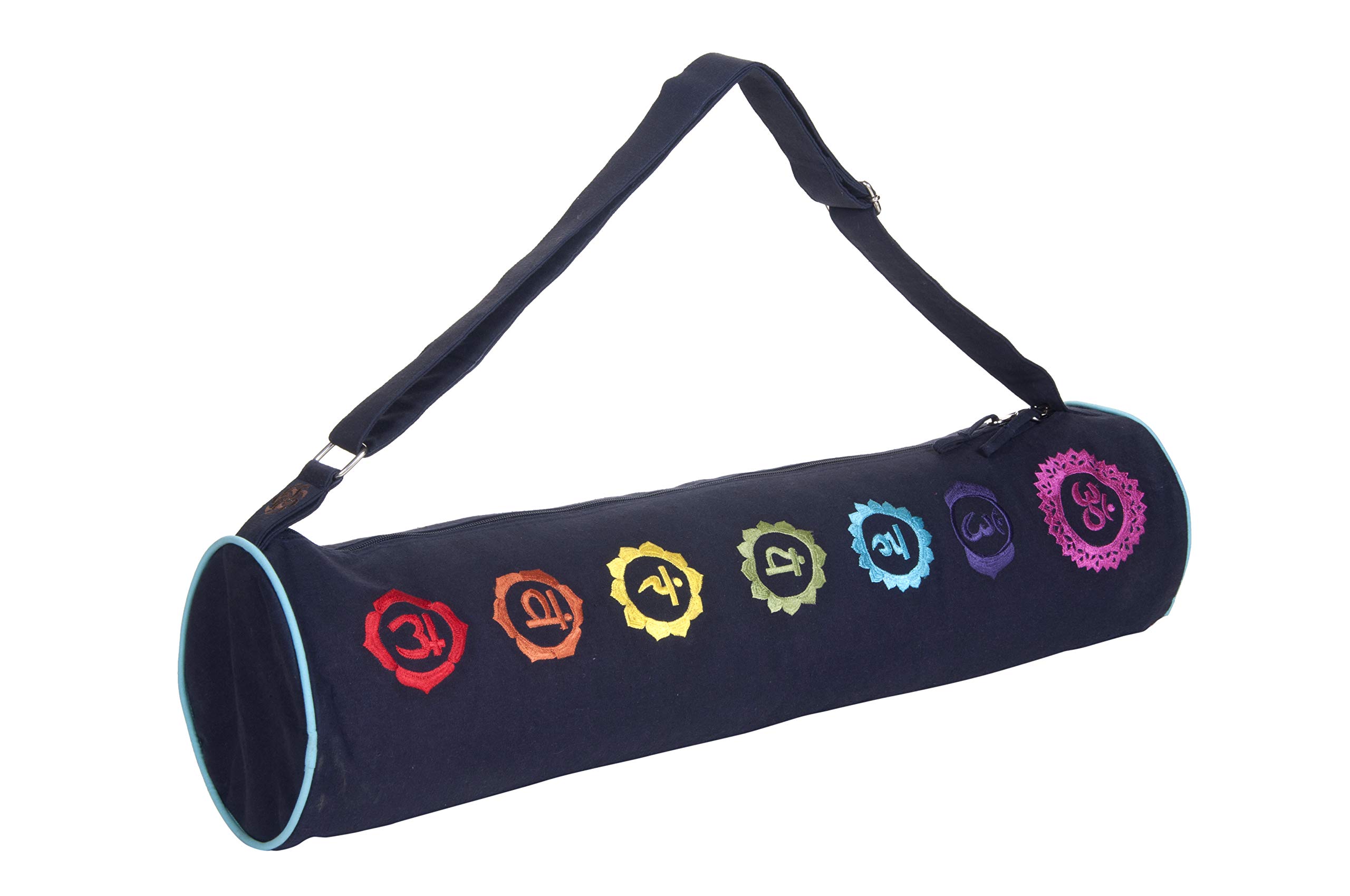KANYOGA Cotton Exercise Fitness Durable Yoga Mat Bags/Cover with Strong Shoulder Straps (Blue, L 69 x W 18 cm) (B01J3YAYHW) Amazon Price History, Amazon Price Tracker