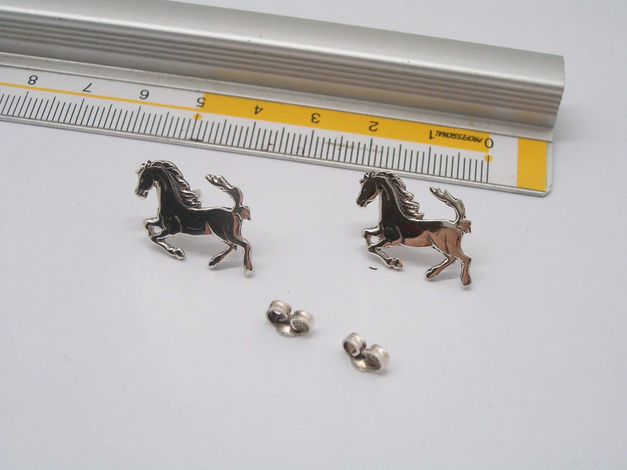 Cavallino Rampante : Orecchini a lobo in Argento 925 - Cavallo - Scuderia -