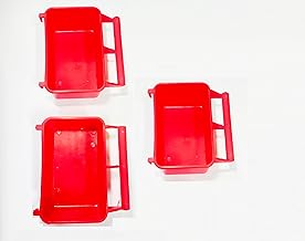 AL-Bi Bird Food Feeder Water Bowl, Bird Cage with Plastic Hanging Support (Pack of 3)