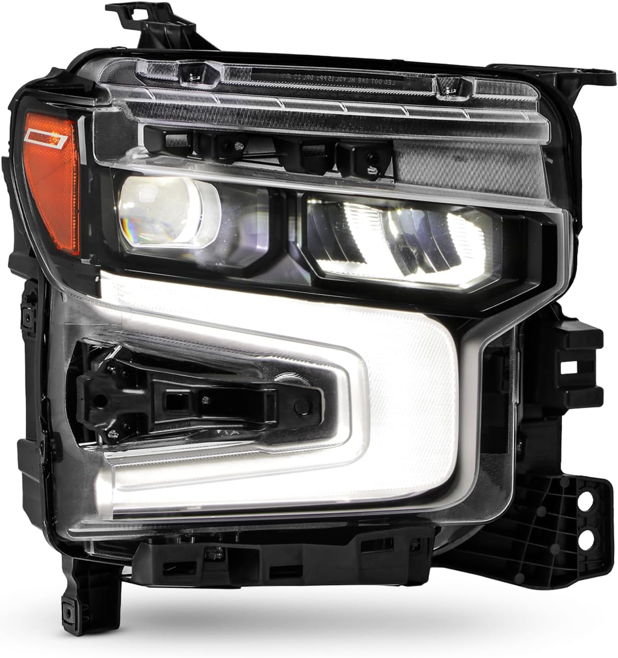 AKKON - Fit 2022-2024 Chevy Silverado 1500 LT Trail Boss|RST LED DRL Projector Headlight Passenger Right w/RALLY EDITION