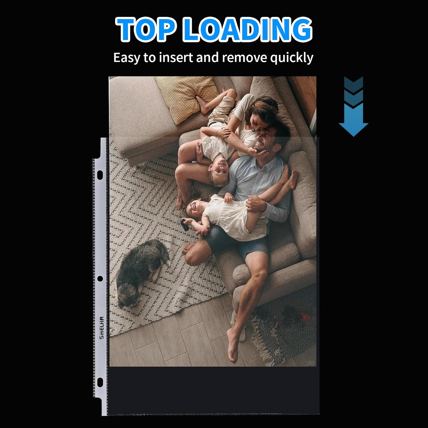 Sheet Protectors 500 Page,Page Protector 8.5" x 11" ,Upgraded Clear Plastic Page Protectors,for 3 Ring Binder, Top Loading Paper Protector with Reinforced Holes,Holds Multiple Sheets,Letter Size - Image 9