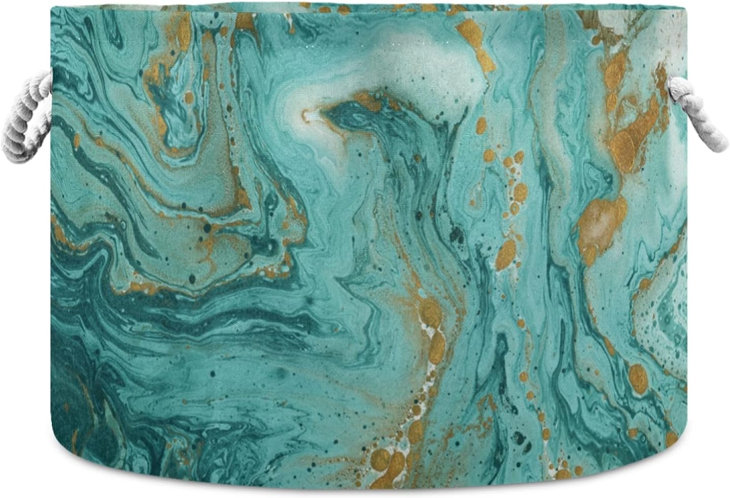 senya Large Storage Basket Pink Rose Flower Floral for Toys Clothes Storage Bin Box Laundry Hamper Organizer Bag with Handles