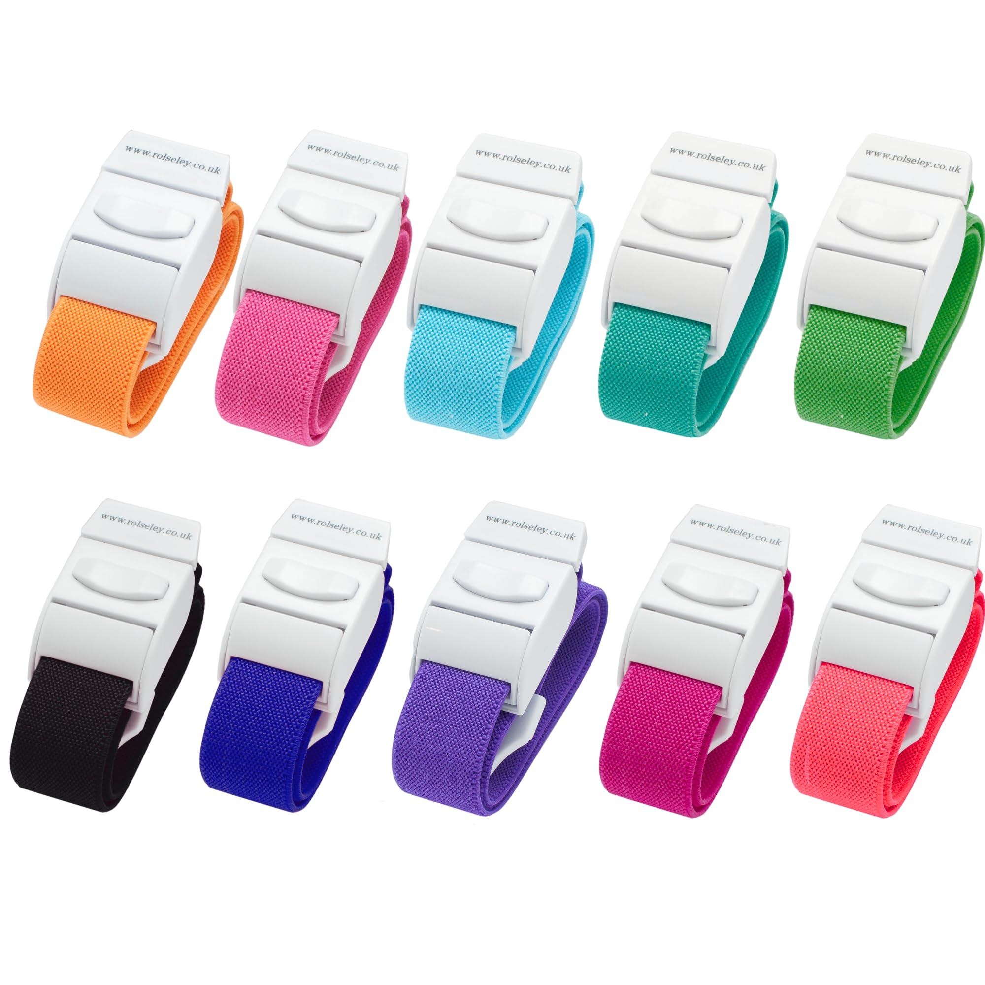 10 Garrots automatiques en 10 couleurs différentes de Rolseley