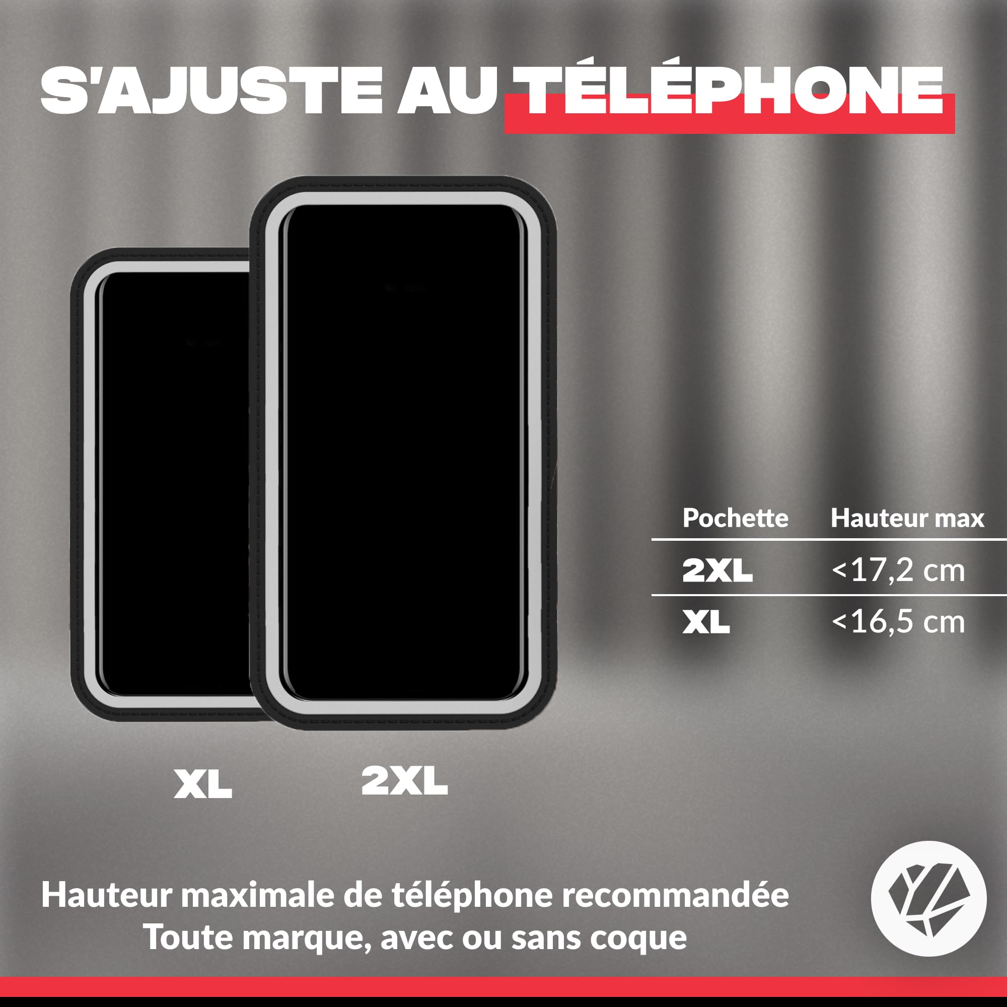 Shapeheart Pochette Téléphone Magnétique de Rechange Étanche et Tactile | Compatible tous Smartphones | Pour Support Vélo, Moto, Voiture, Brassard et Ceinture | Clap et Retrait 1 Geste | Weatherproof