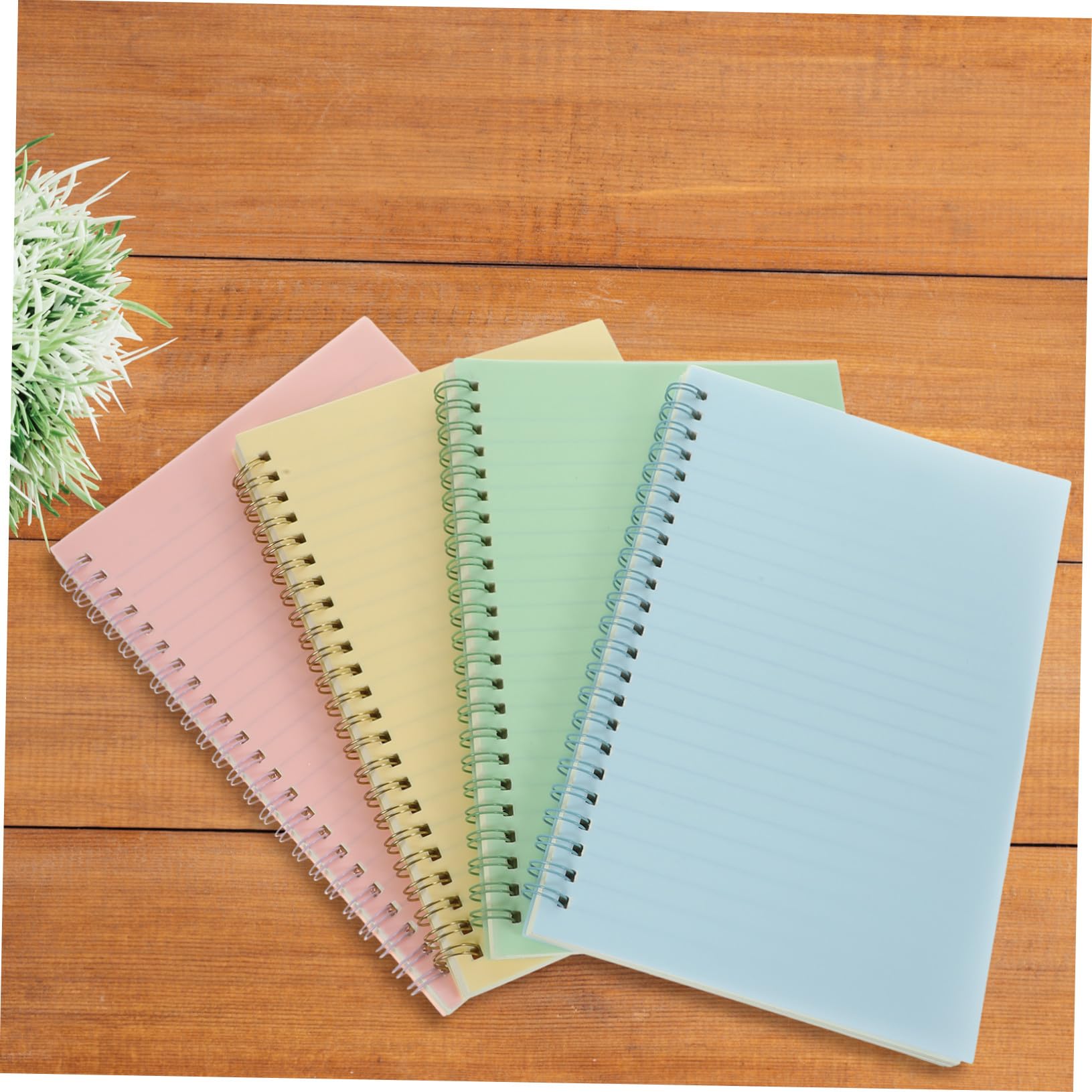 4 pezzi Quaderni Spirale Colorati per Ufficio Scuola Taccuino per Note Piano Settimanale e Organizzazione Personale