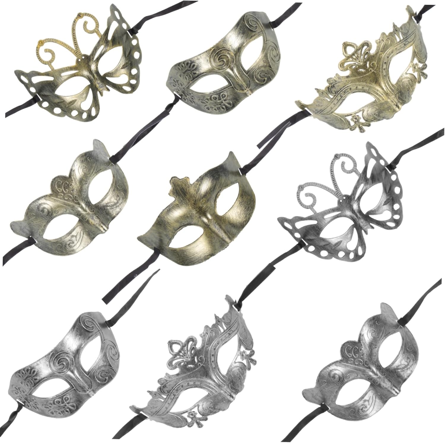 40pcs Masquerade Masks for Carnival and Costume Parties Cosplay Masks Styles for Halloween Festivals Birthdays and Themed Events