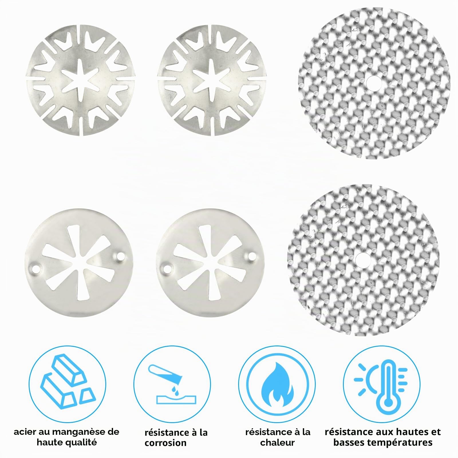 18 Pcs Rondelle de Blocage du Capot Moteur: 30mm Rondelles Clips de Protection Thermique pour Voiture et 50mm Rondelles de Verrouillage, Kit de Réparation de Plaque de Protection Thermique