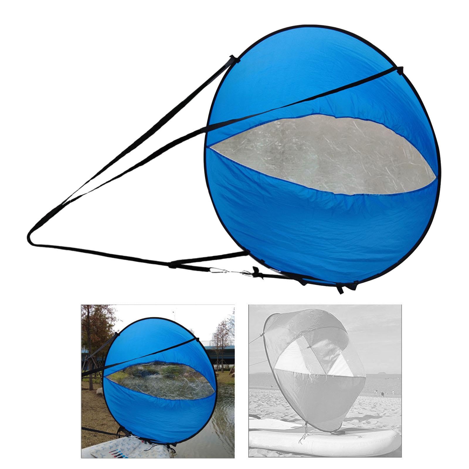 predolo Kayak Segel Windsurf Segel PVC Fenster Faltbar Zubehör für Kajak Boot Kanu Schlauchboot Expedition Reisen Abenteuer