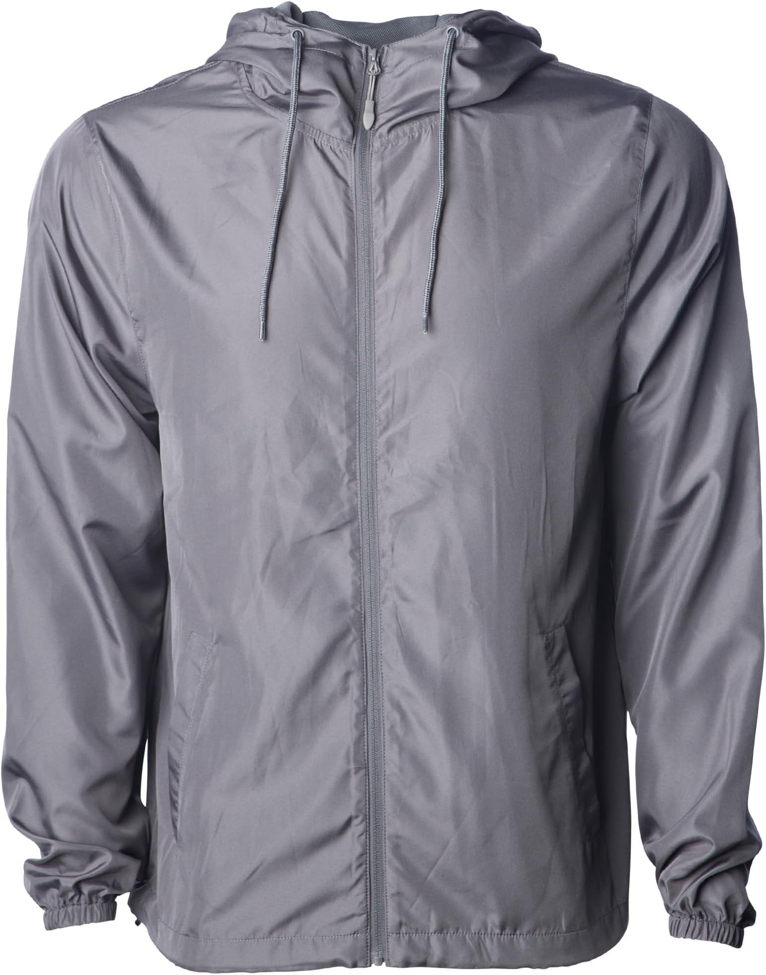 Global Blank Men's Windbreaker Jacket Lightweight Water-Resistant Windbreakers for Men