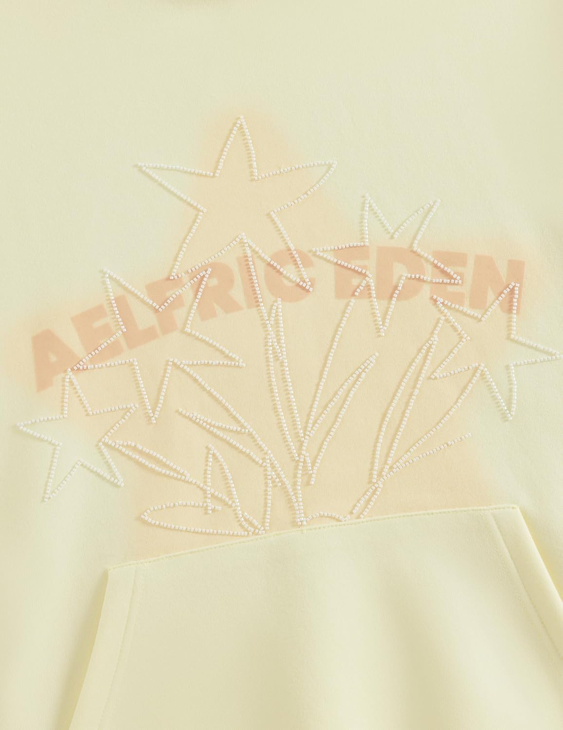 Aelfric Eden Womens Oversized Hoodies Beading Star Graphic Hoodie Pullover Unisex Y2K Hooded Sweatshirt - Image 4