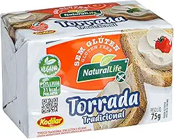 Torrada Tradicional Natural Life - Sem Glúten - Vegana - 75g