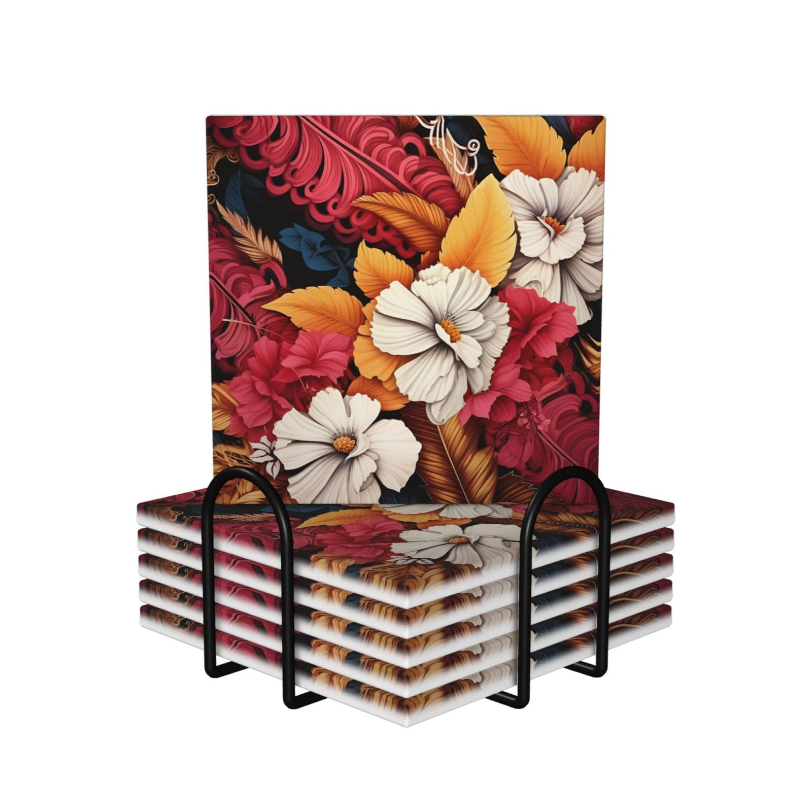 Dessous de verre motifs fleurs pour préserver vos tables lors de l'apéro