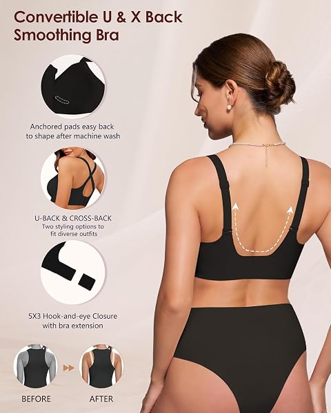 As Fairy Bras for Women No Underwire Jelly Wireless Seamless Full Coverage Comfortable Bra with Airholes - 4
