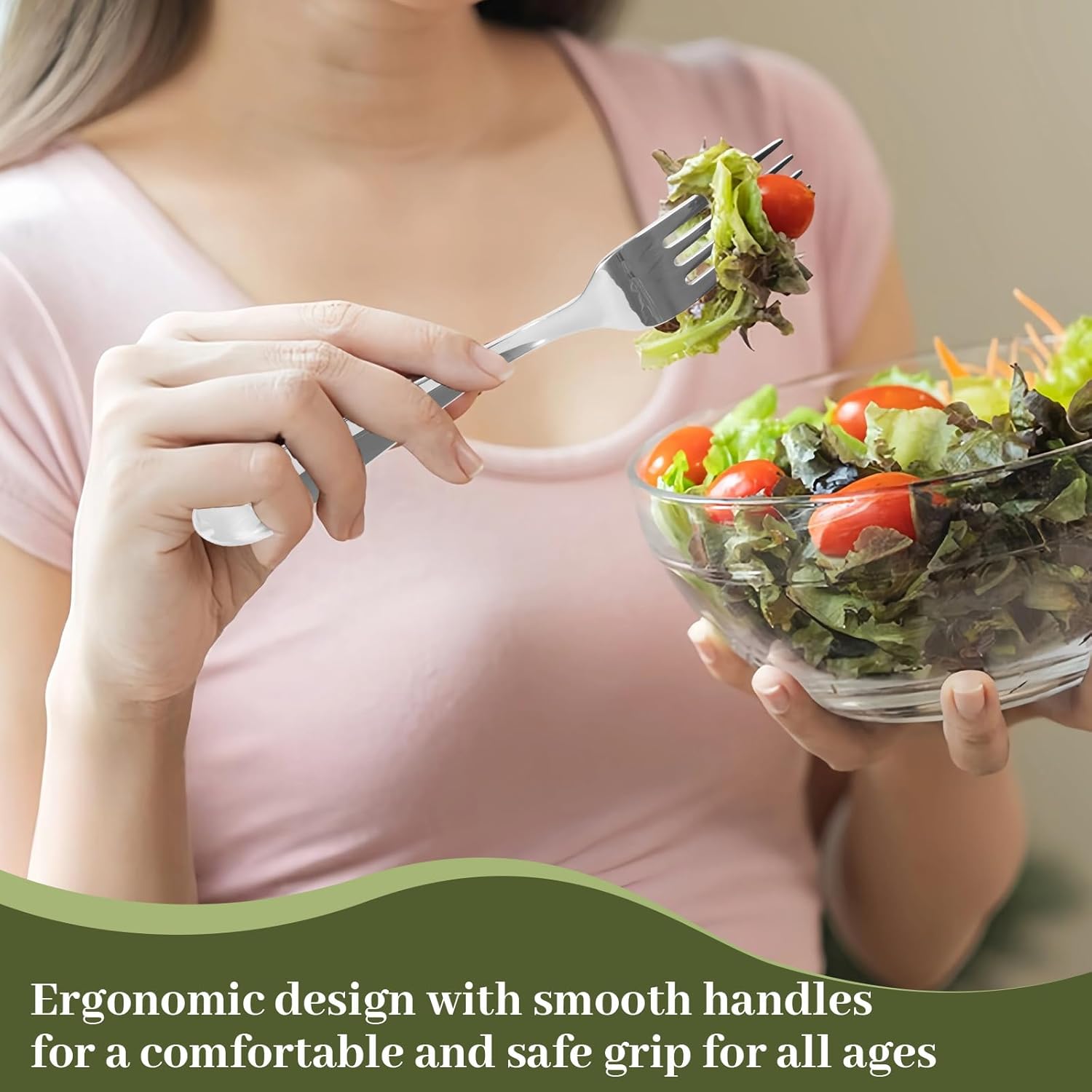 Silverware Set For 12,60 Piece Stainless Steel Cutlery Sets for 12, Heavy Duty Flatware,Mirror Polished Flatware Set Include Forks Spoons Knives for Home Wedding Restaurant, Dishwasher Safe