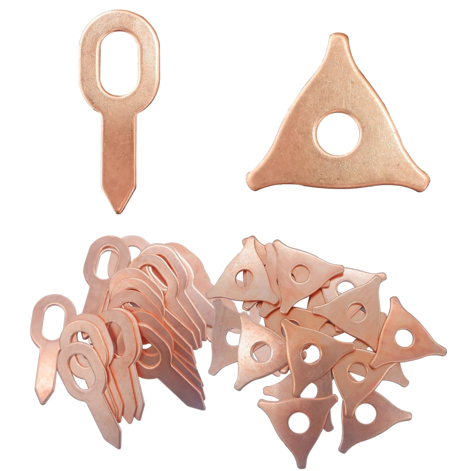 100PCS Dent Pulling Rings, Dent Pulling Puller Rings Triangle OT Dent Pulling Straight Washer, Metal Shrink Repair Tool for Car Body Welding Panel Welder Spot Welding Machine