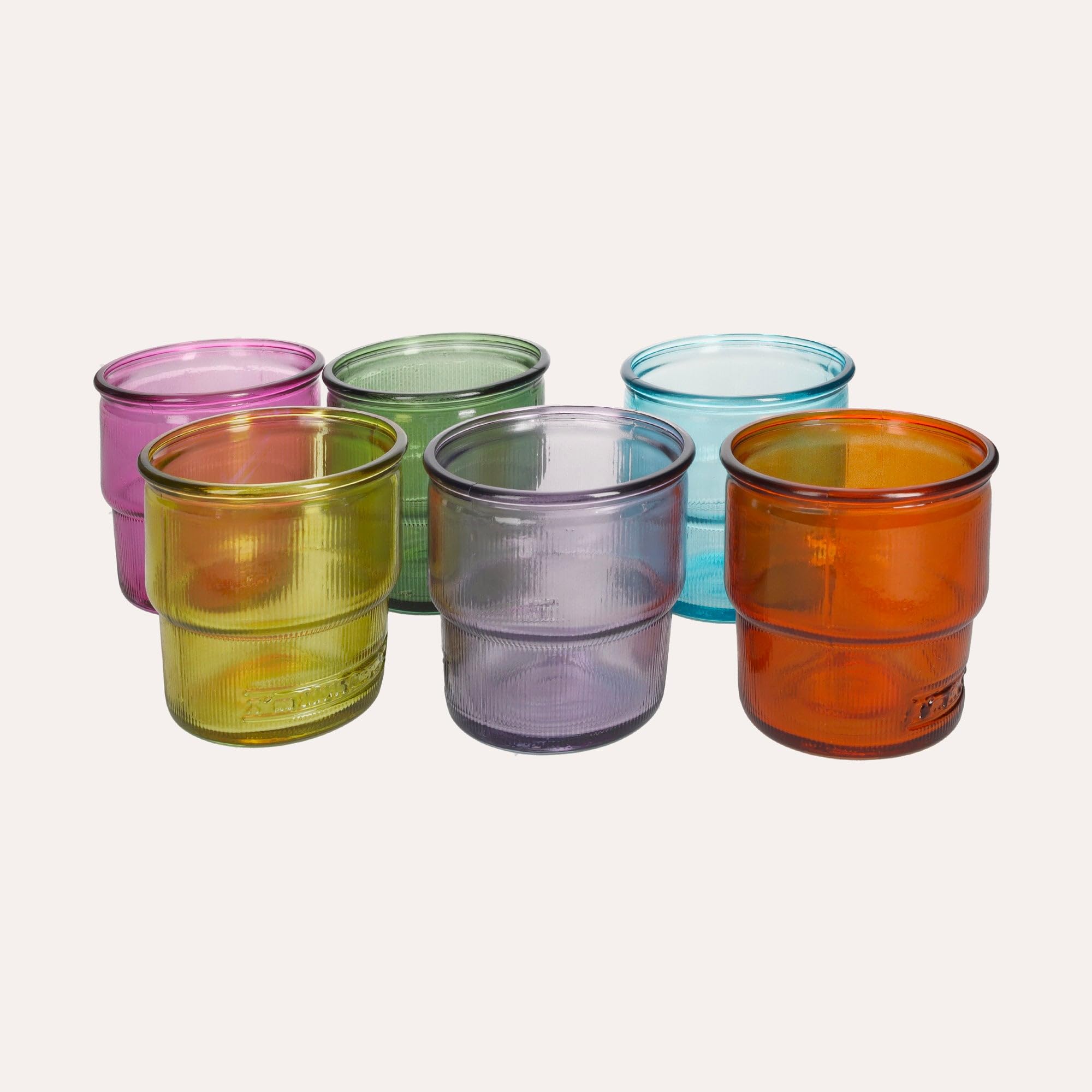 Keyhomestore- Set 6 Glaesern, verschieden Farben