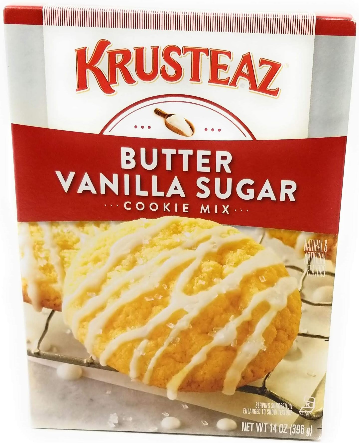 Krusteaz Cookie Mix, Butter Vanilla Sugar Cookie Mix, 14 Ounce Box (Pack of 2)