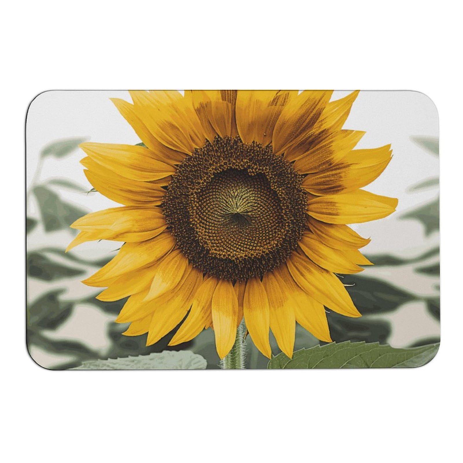 Tapis de sol antidérapant tournesol 60x39 cm pour une maison propre après le jardinage