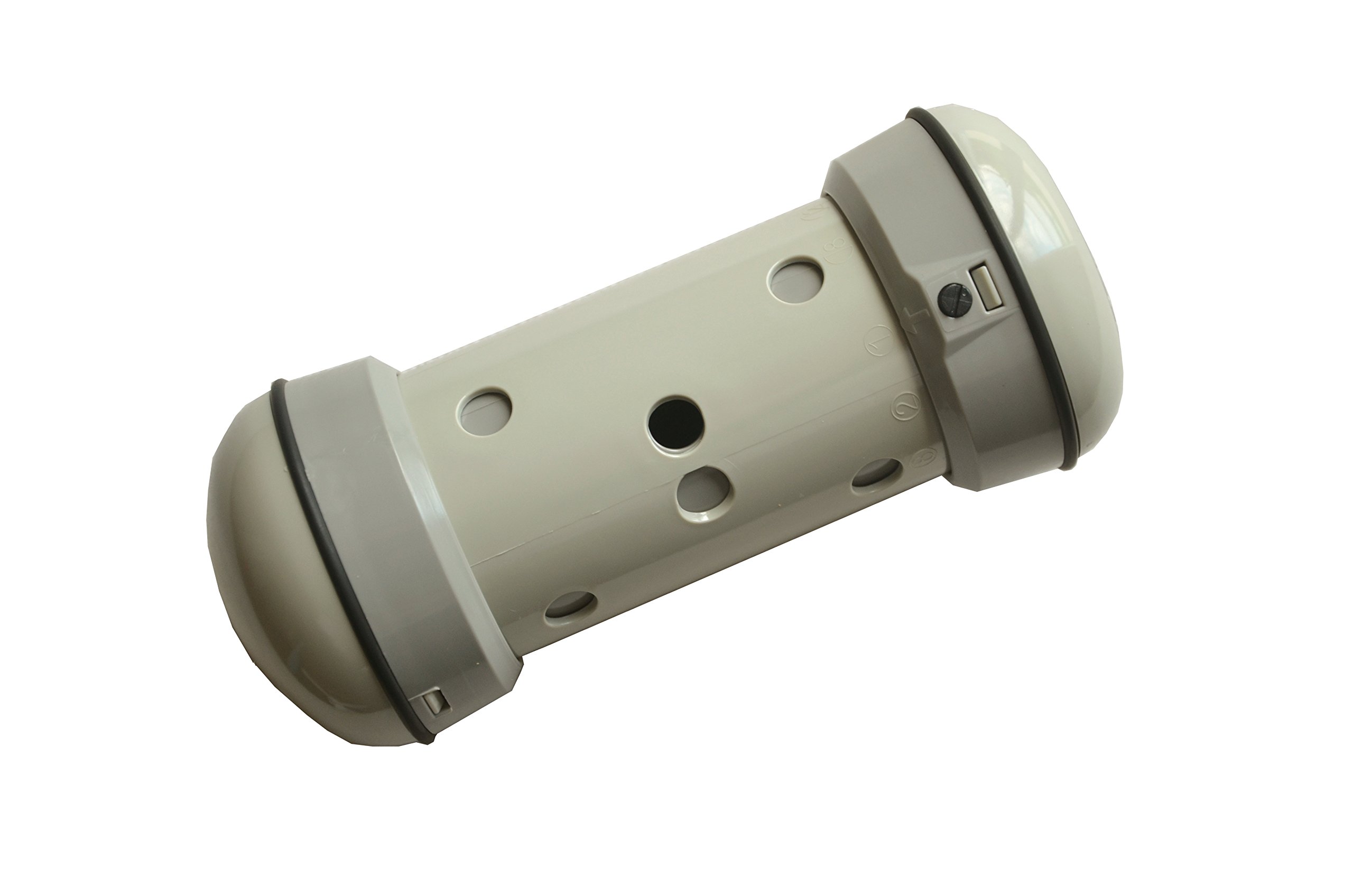 PIPOLINO S beige et taupe distributeur d'aliments secs anti-glouton réglable