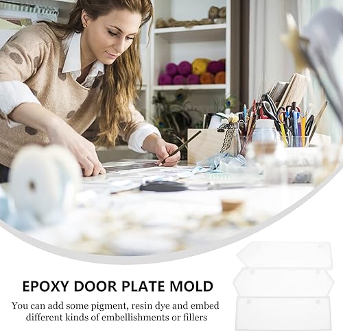 Miniatura 6 de Placa de puerta epoxi para colgar artesanías, accesorios para proyectos de decoración del hogar