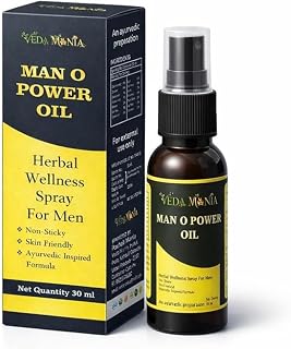 Man O Power Oil, Herbal Wellness Spray for Men, Ayurvedic Inspired Formula, Non-Sticky, 30 ml