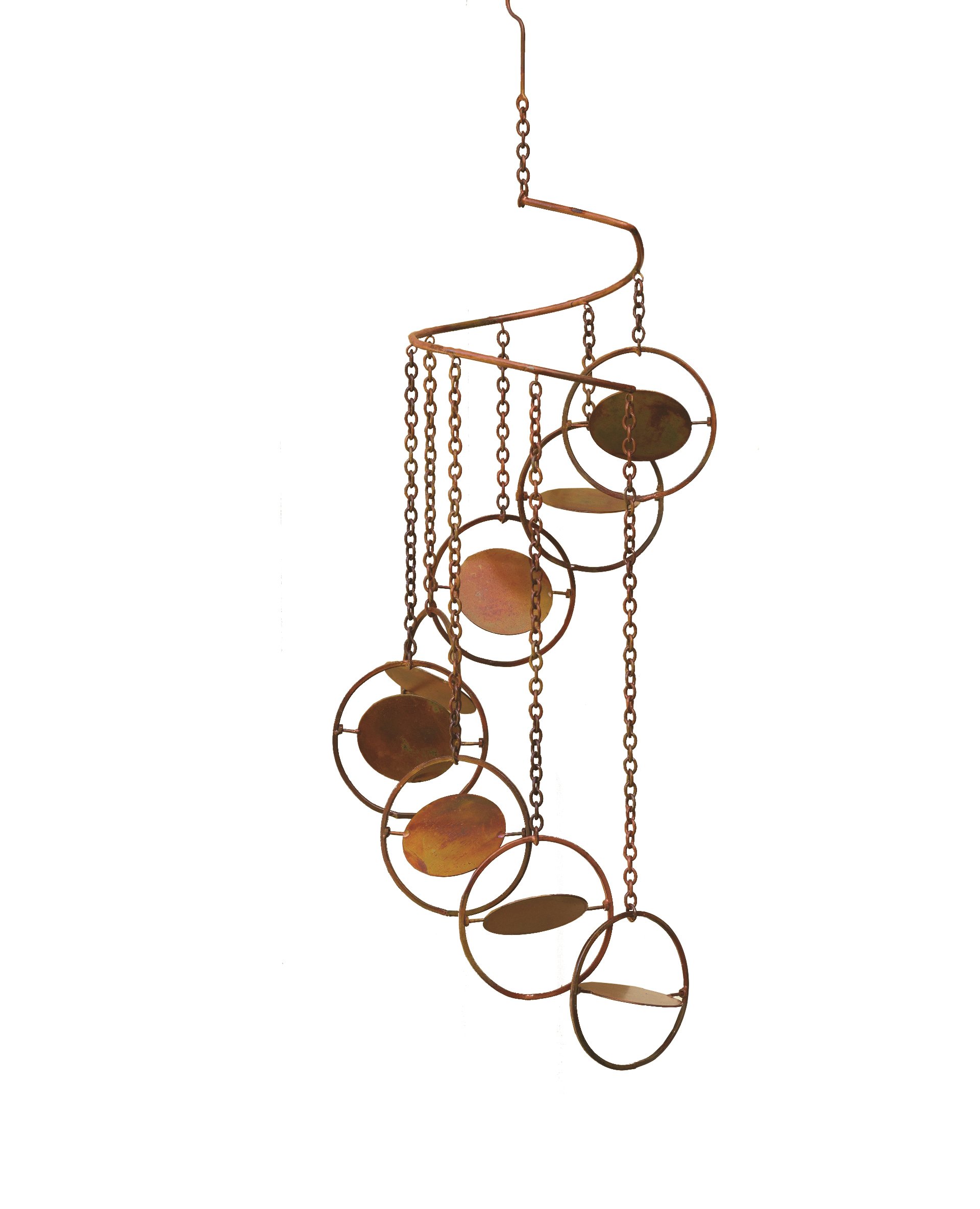 Ancient Graffiti AG-87063 Flamed Circle Hanging Spiral Mobile, 8"X25", 8 x 25, Multi