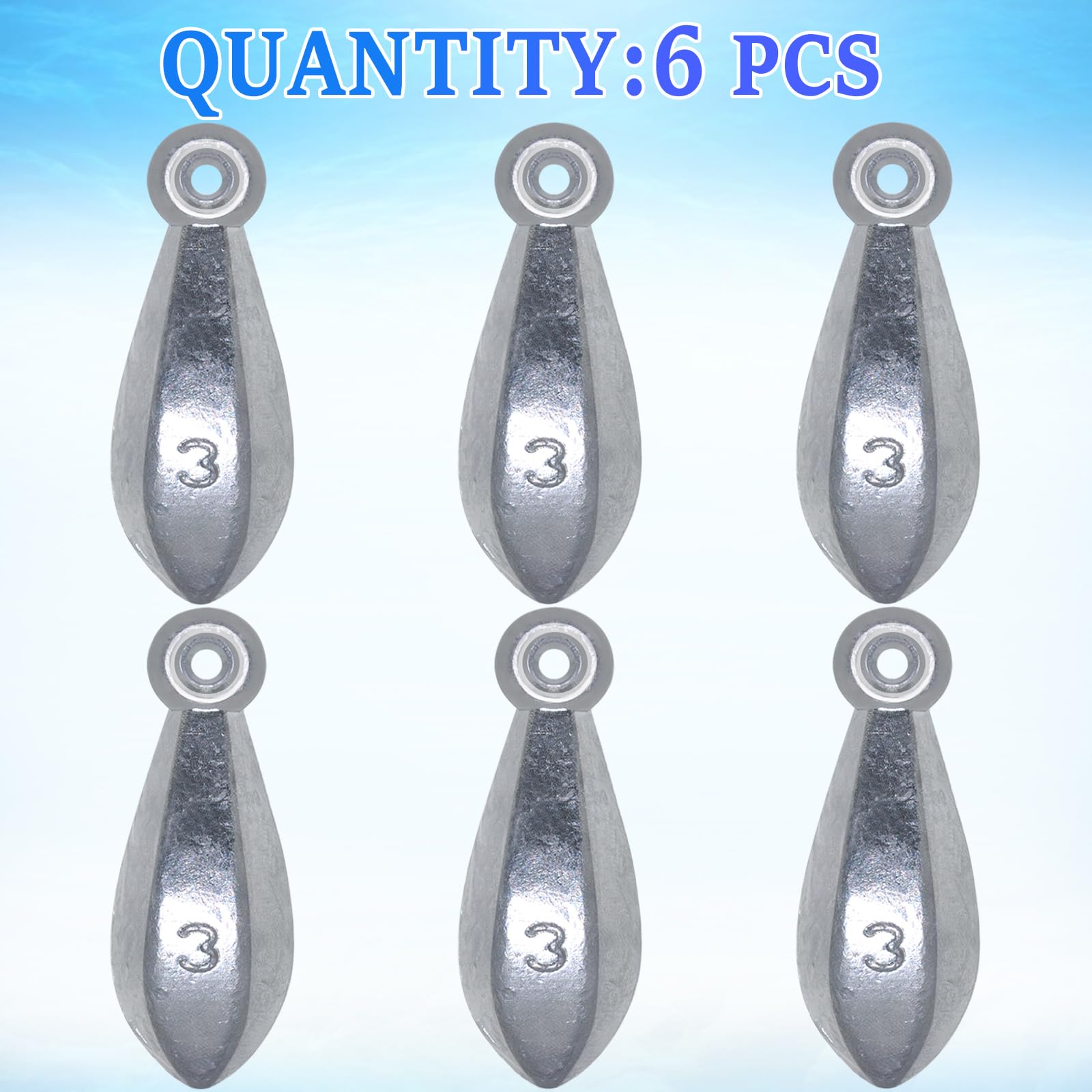 Pesca Pesi Sinkers Bullet Pesi Pesca Piombo Oceano Acqua Salata Surf Attrezzatura da Pesca Assortimento 1 Oz 56,7 Oz 85,0 g 113,4 g 141,7 g