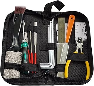 IUPPA 15 PCS Guitar Maintenance Tool Kit with ing Brush Guitar AccessoriesFret Polished Tool Kit for Acoustic Guitar Electric Guitar Ukulele Bass