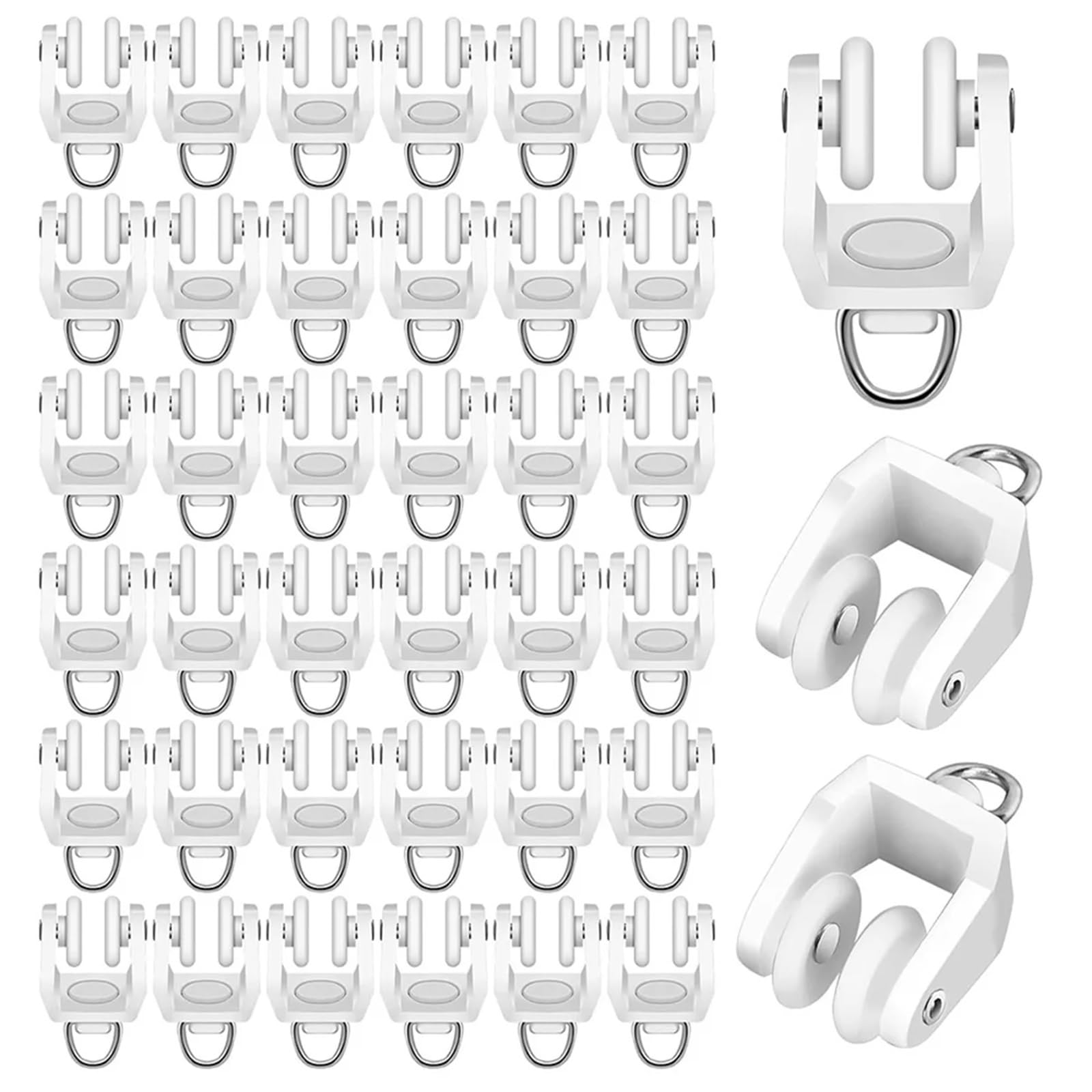 Curtain Rail Track Pulley, Curtain Rail Track Curved Pulley 30pcs Plastic Ceiling Rollers