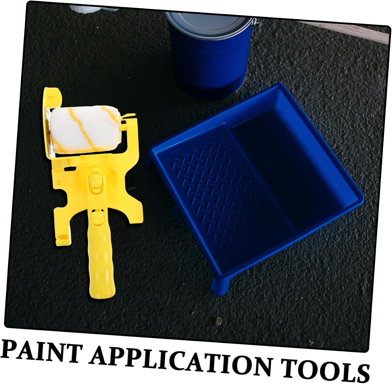 1Set Multifunctional Paint Edger Roller Portable Tool Kit with Technology for Walls Ceilings Trims Achieve Fine Finish Mess Painting