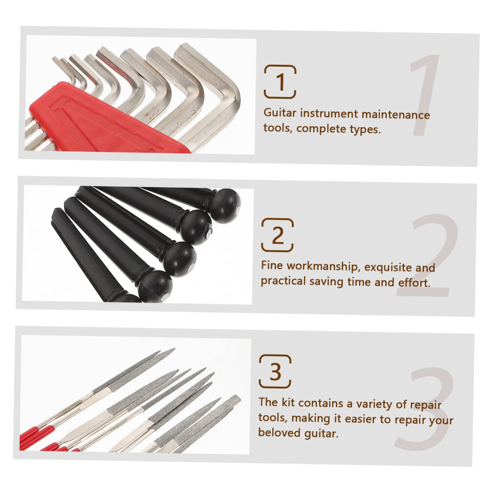 ifundom 72piezas Kit De De Reparación De De Accesorios y Limpieza De Instrumentos