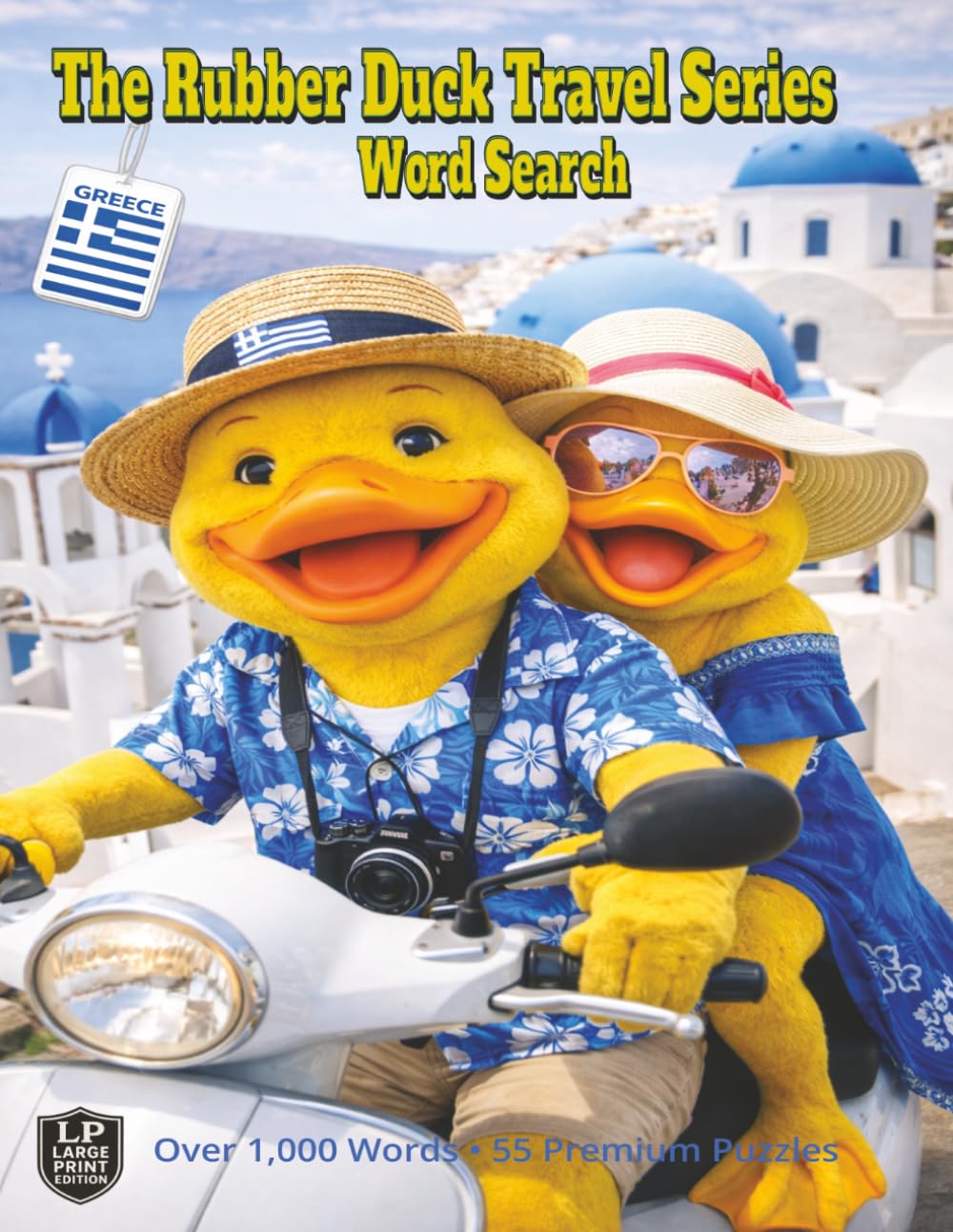 The Rubber Duck Travel Series Word Search: Greece: Feel the sparkling shores of Greece as they beckon you to ancient ruins and delicious food and drink across over 1000 words and 55 dazzling puzzles