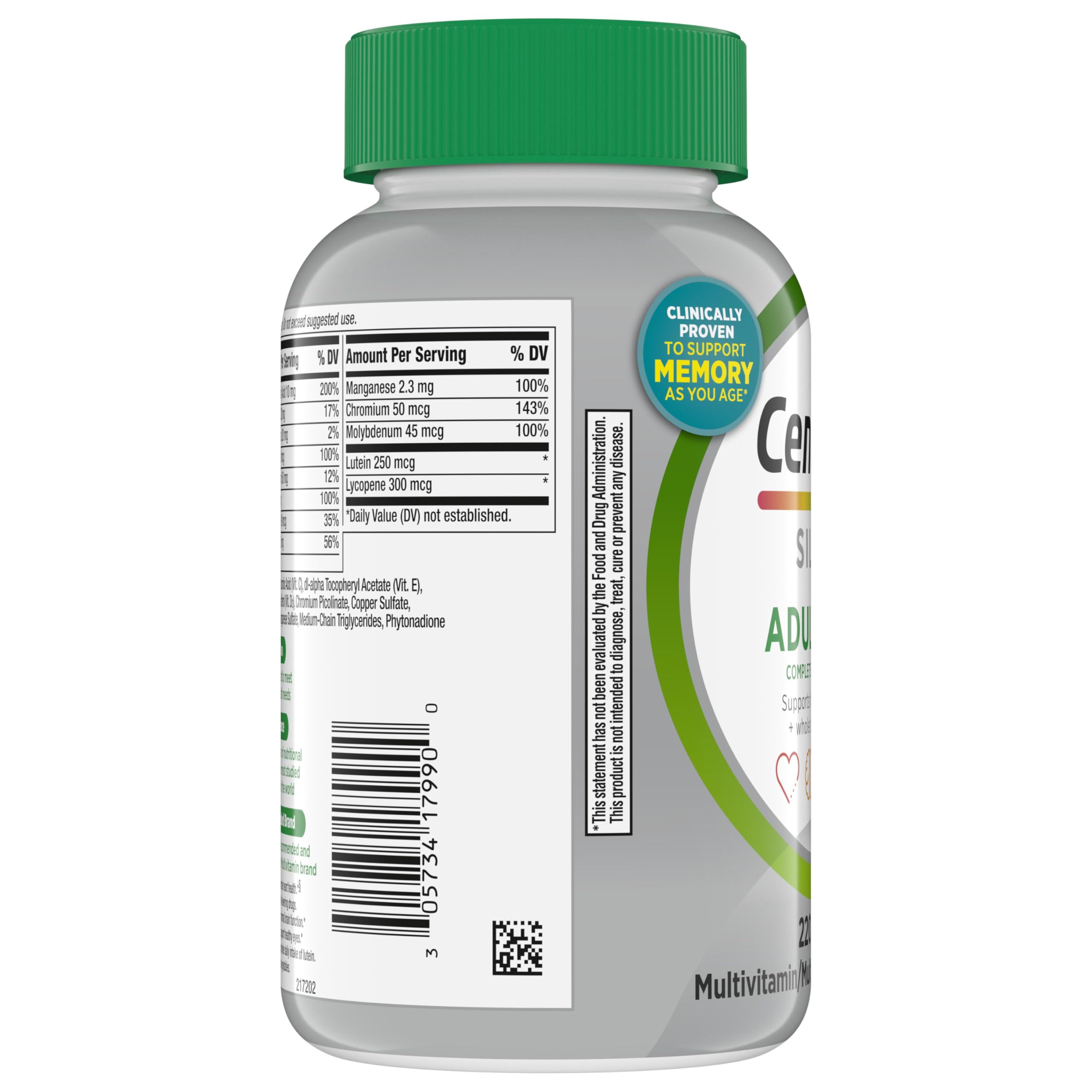 Centrum Silver Multivitamin for Adults 50 and Over, 220 Tablets — Amazon image 11
