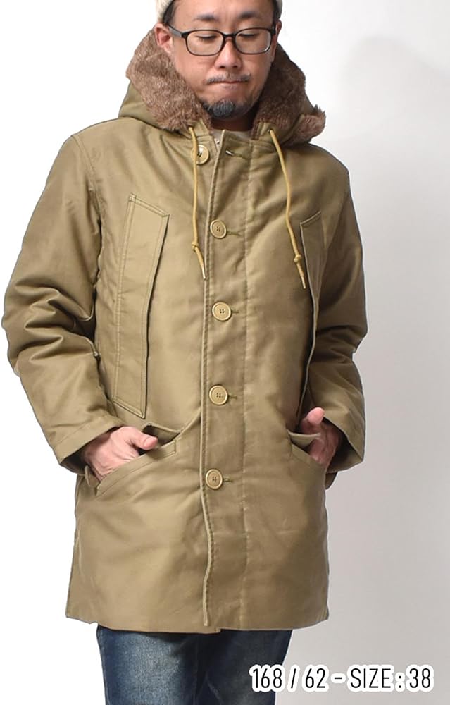 Amazon | [ヒューストン] B-9 フライトコート メンズ アウター （ 国産