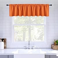 Vista 12 de MIULEE Cenefa de ventana opaca de primavera para dormitorio, cocina, baño, sala de estar, oscurecimiento de bolsillo para barra, cenefa de cortina