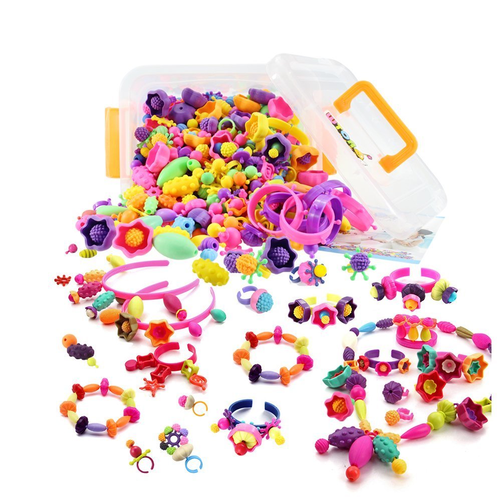 Amazon.co.jp: WTOR 女の子 おもちゃ ビーズ アクセサリーキット DIY