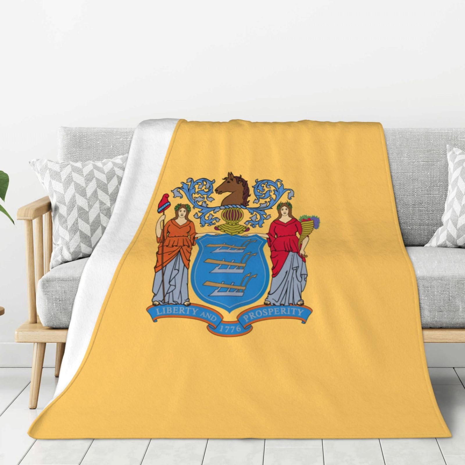 Couverture flanelle super douce New Jersey chaude et thermorégulatrice