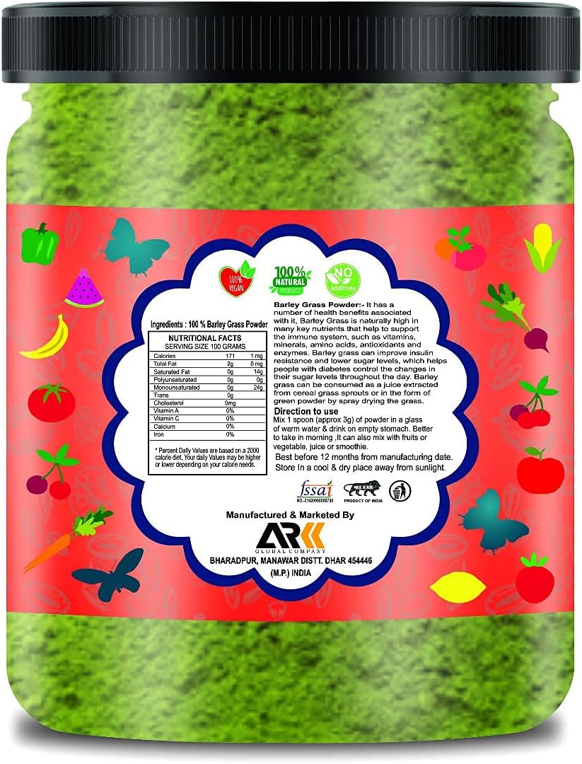 Dalal Barley Grass Juice Powder |Super Food |Natural, Alkaline and Chlorophyll - 100 GM