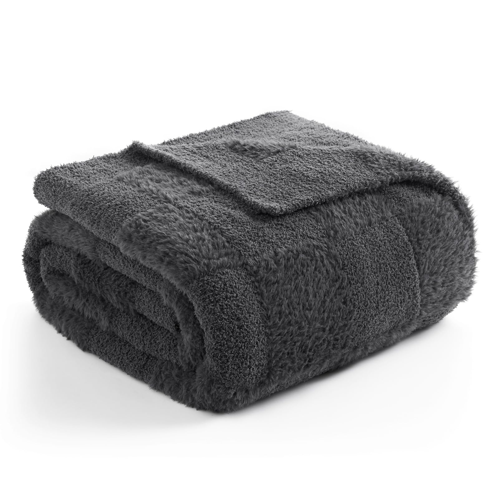 Couverture plaid fausse fourrure douce pour canapé et salon cocooning