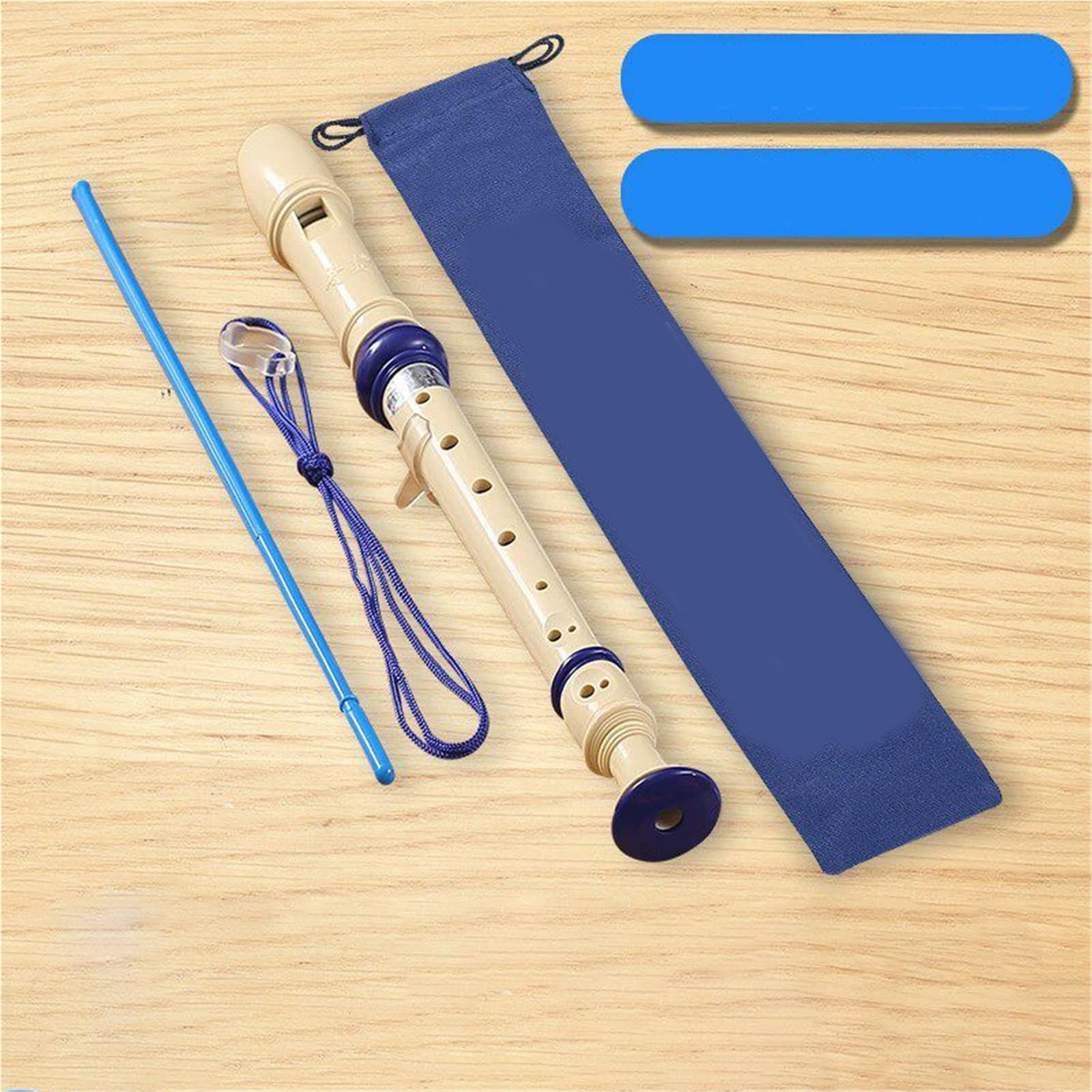Flûte À Bec En Bois Flûte À Bec Soprano De Style Allemand (8 Trous) Instrument Débutant Pour Adultes